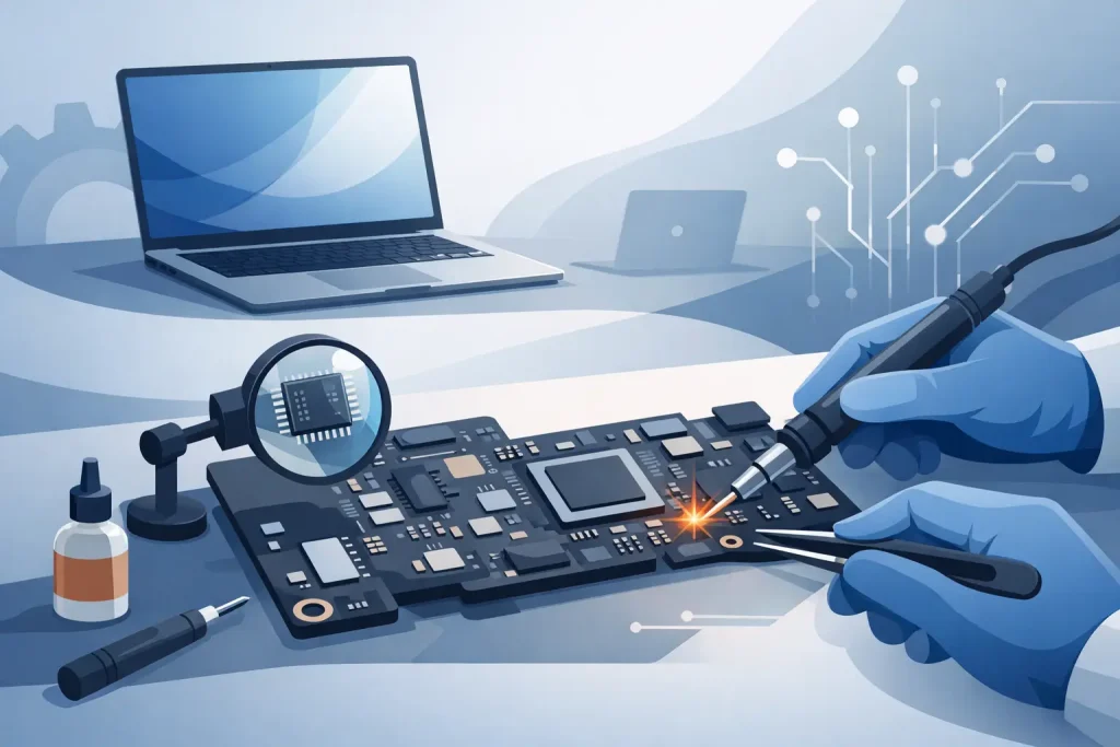 Reparo de placa logica MacBook vale a pena?