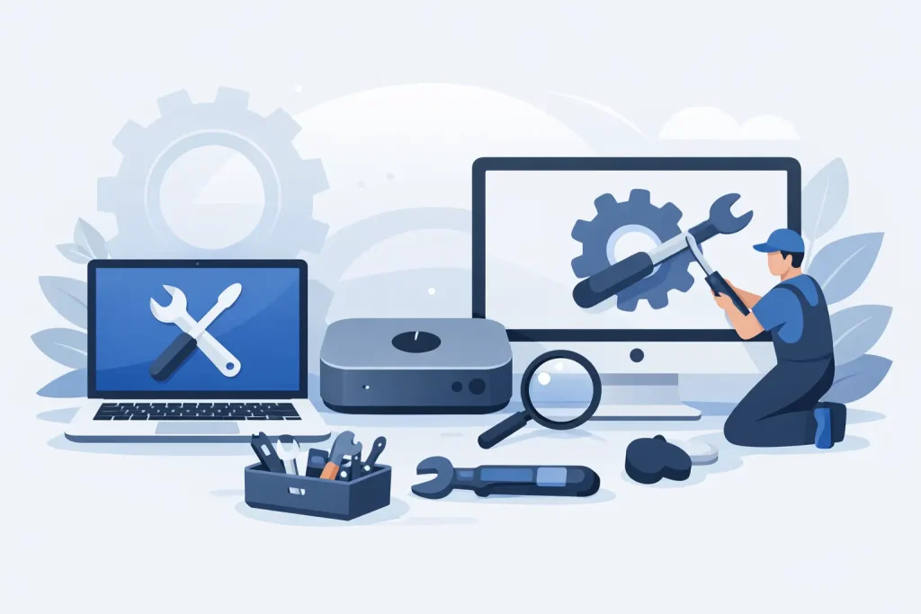 Assistência técnica de MacBook, Mac mini e iMac