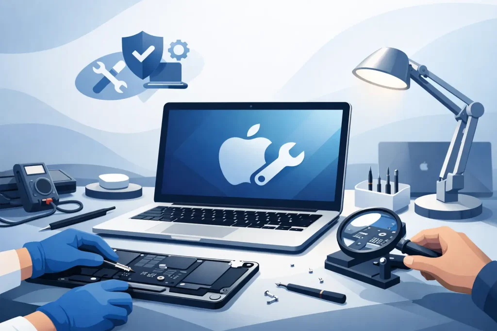 Assistência técnica MacBook sem improviso