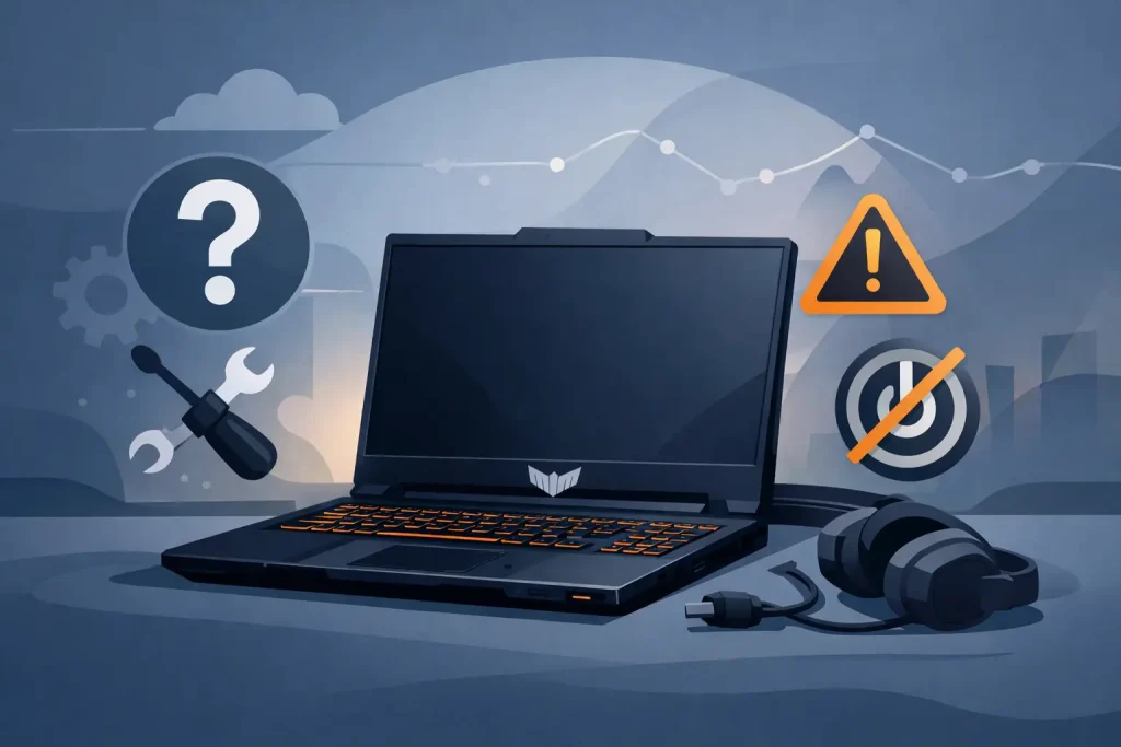 Asus TUF Gaming A15 não liga? O que fazer
