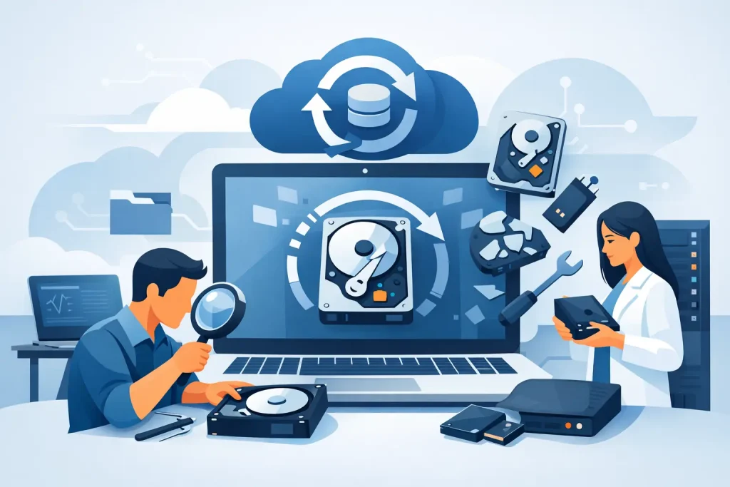 Recuperação de dados na Portátil Informática